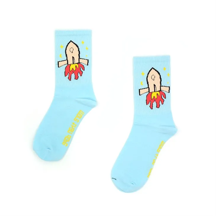 Chaussettes en coton Blue Rocket