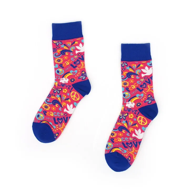 Chaussettes en coton à motifs de dessins animés