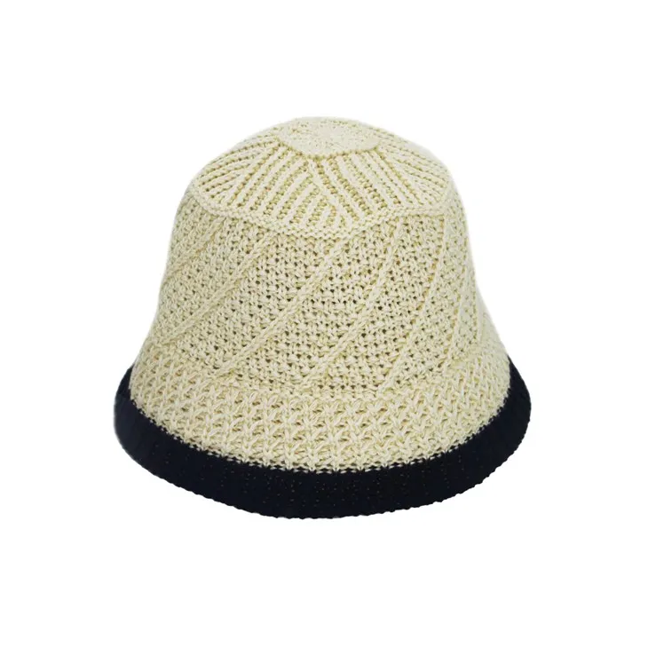 Chapeaux en polyester crocheté ECRU