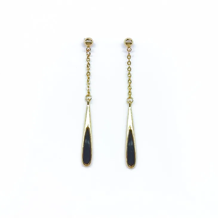 Boucles d'oreilles pendantes en or