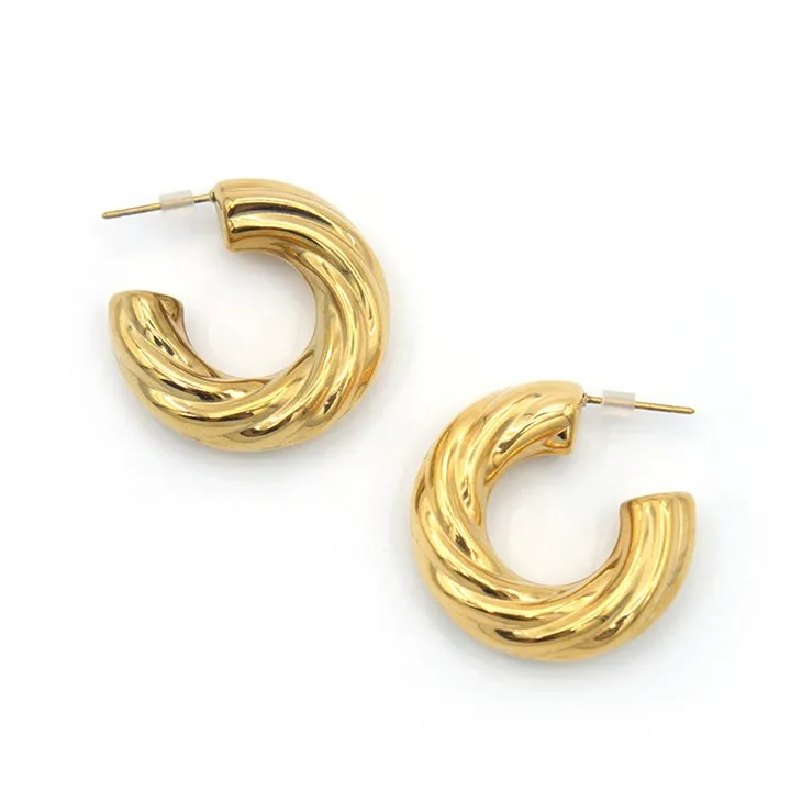 Boucles d'oreilles créoles en or