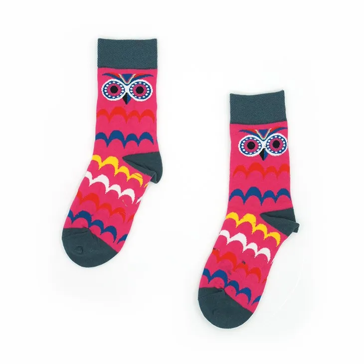 Chaussette en coton hibou