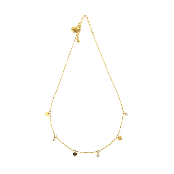 Collier de station satellite en or