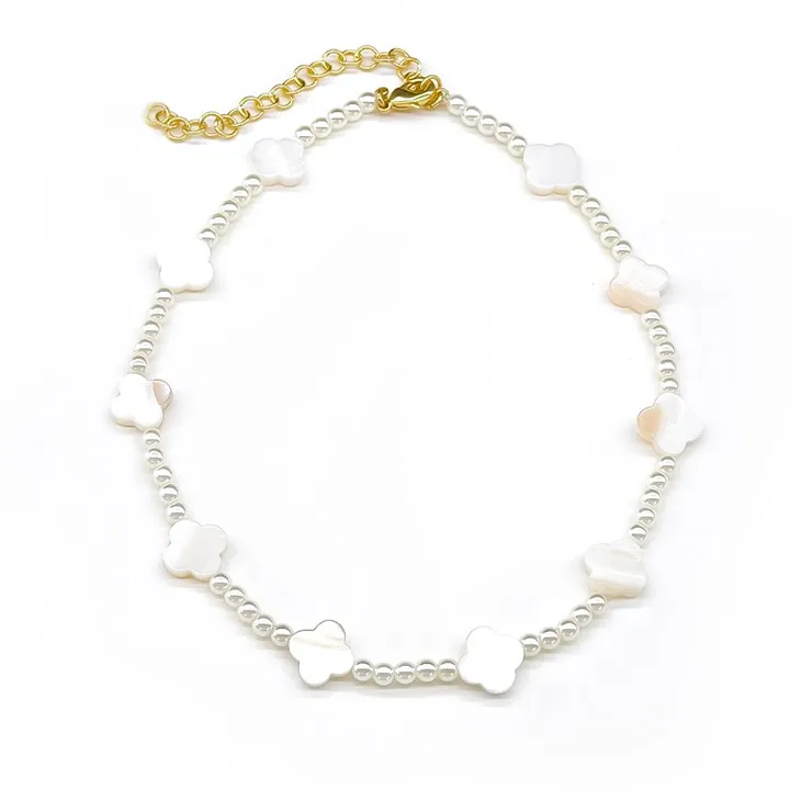 Bracelet floral trèfle à feuilles