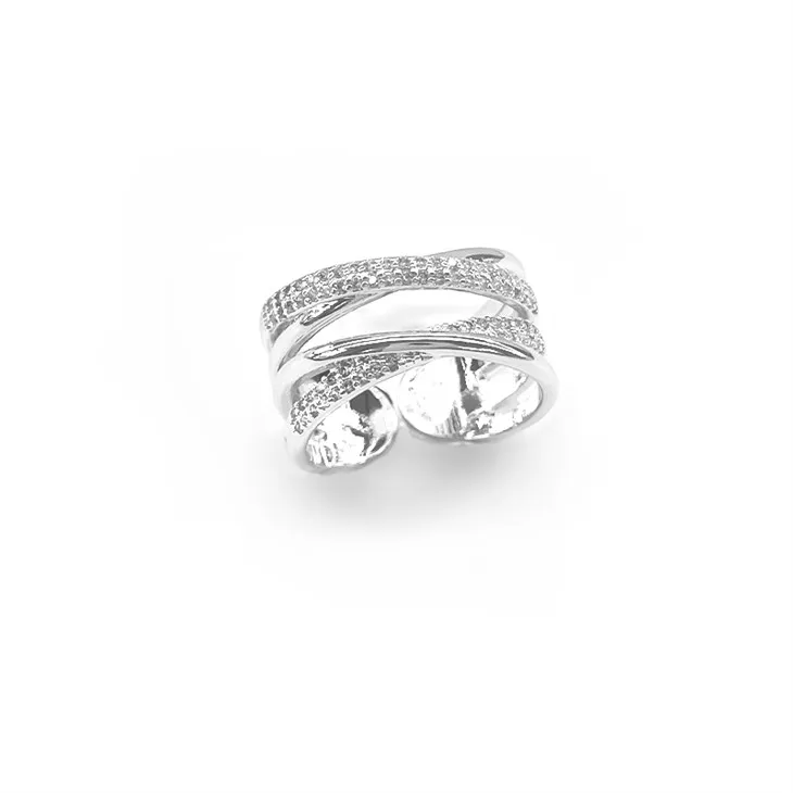 Bagues brossées en argent