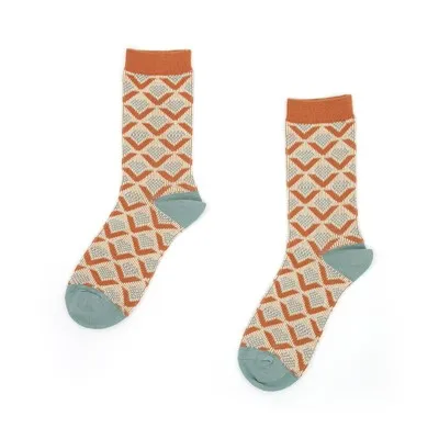 Chaussettes en coton marron