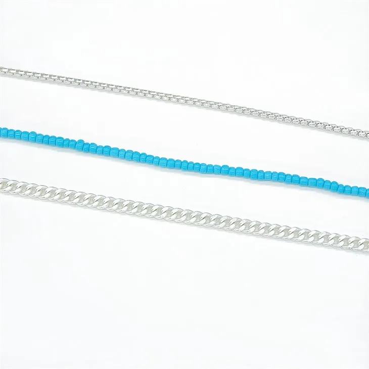 Silver Drop Heart Necklace Set